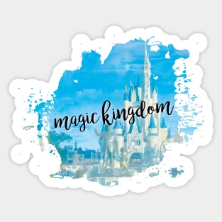 Character Castle Watercolor Splatter Sticker